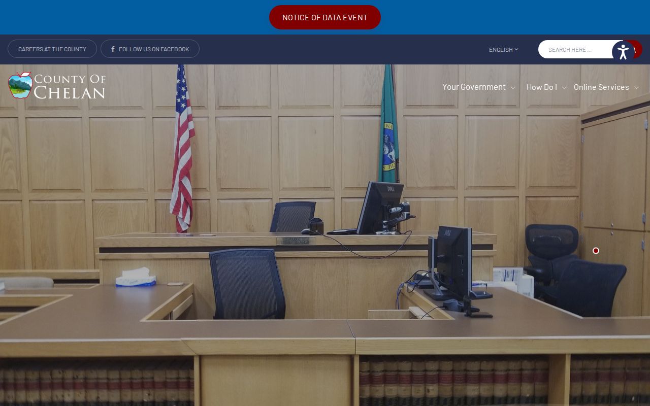 Chelan County case search Clerk access routes